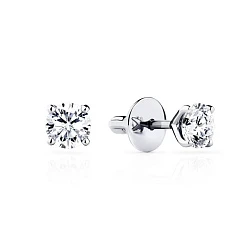 GIA Серьги 1,04/1,04 ct. J/IF (3 Excellent) Round Diamonds