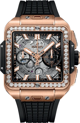 Заказать Hublot  Shaped Square Bang Unico King Gold Diamonds  821.OX.0180.RX.1204