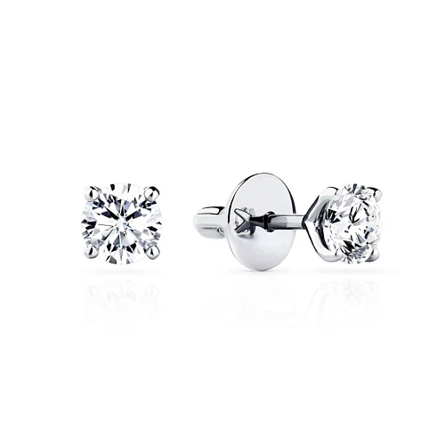Украшение GIA  Серьги 1,04/1,04 ct. J/IF (3 Excellent) Round Diamonds   