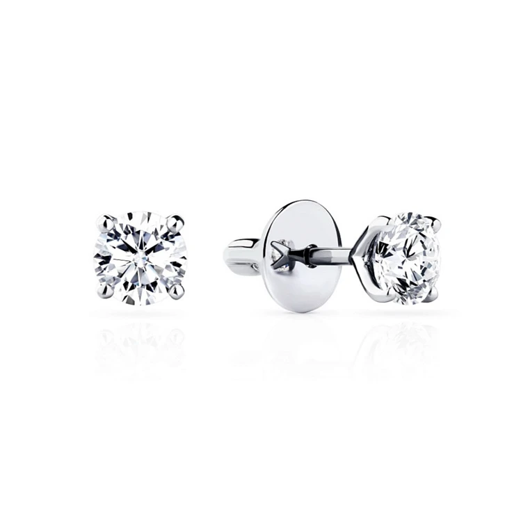 Украшение GIA  Серьги 1,04/1,04 ct. J/IF (3 Excellent) Round Diamonds   