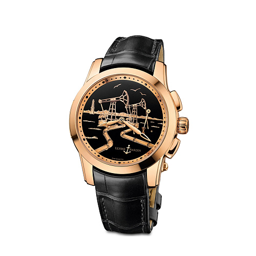 Часы Ulysse N  Hourstriker Oil Pump Rose Gold  6106-131/E2-OIL
