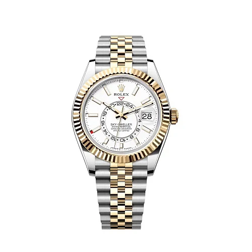 Часы Rolex  Sky-Dweller 42Mm Steel And Yellow White Dial  336933
