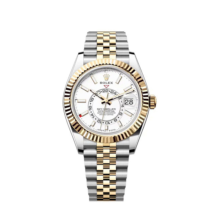 Часы Rolex  Sky-Dweller 42Mm Steel And Yellow White Dial  336933
