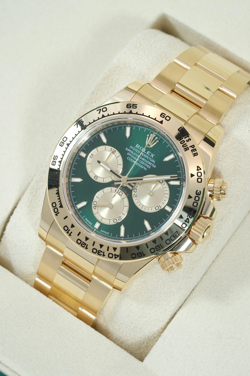 Часы Rolex  Cosmograph Daytona Yellow Gold Green Dial  126508