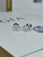 Украшение GIA  Серьги 0,55/0,55 ct. F/VVS2 (3 Excellent)   