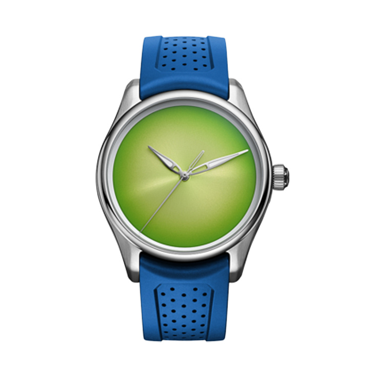 Часы H. Moser & Cie  Pioneer Centre Seconds Concept Citrus Green 42,8Mm Steel  3201-1204