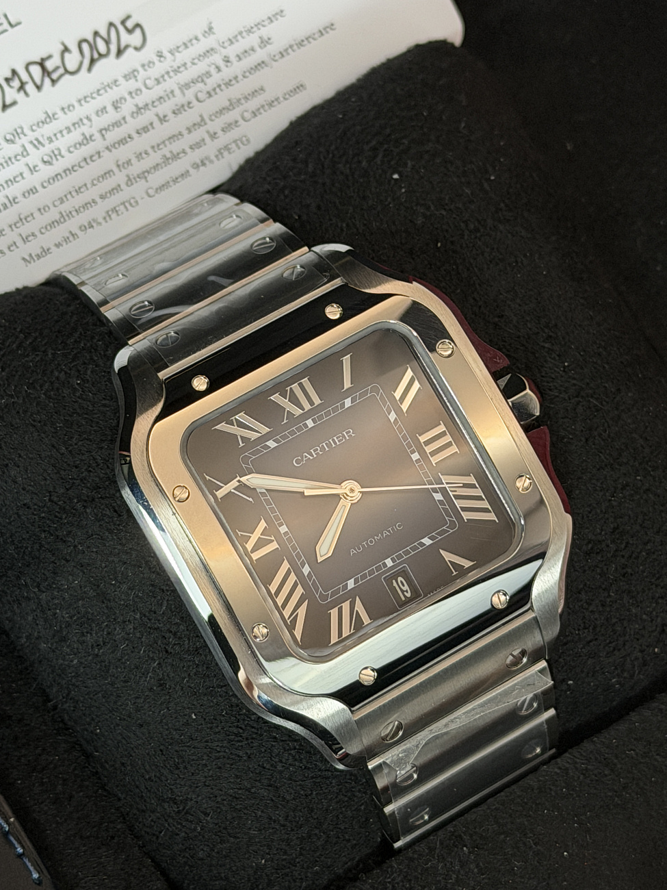 Часы Cartier  Santos De Cartier Large Blue Dial  WSSA0071