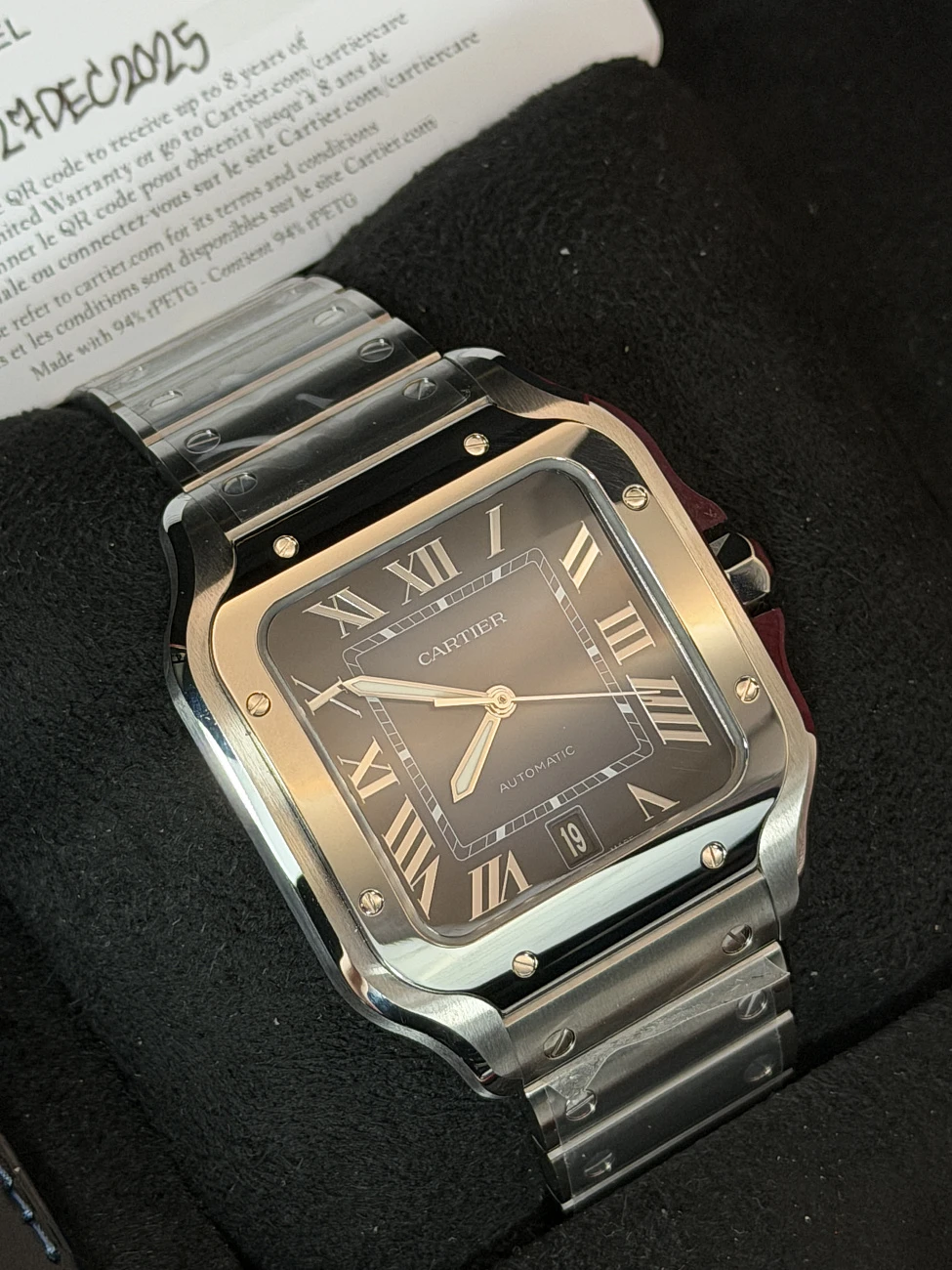 Часы Cartier  Santos De Cartier Large Blue Dial  WSSA0071