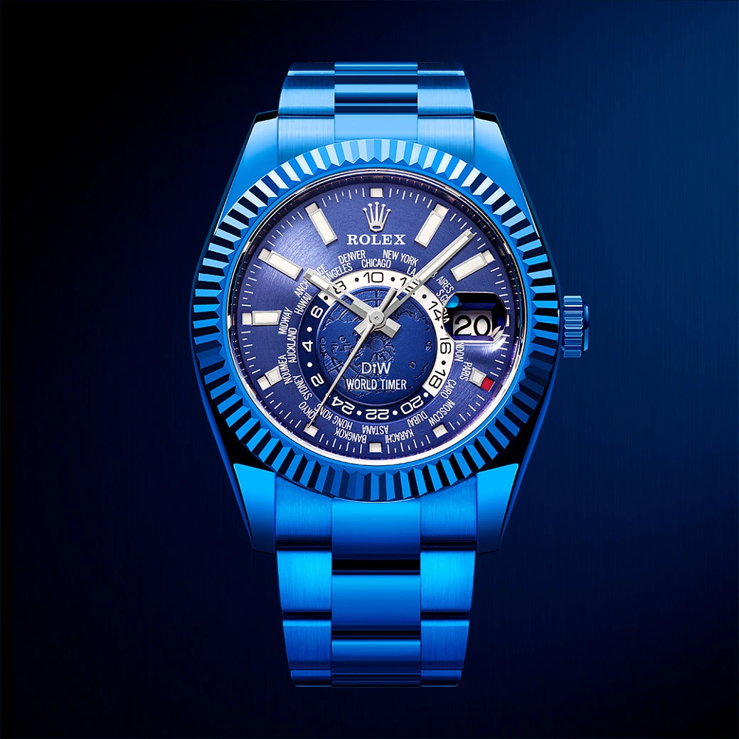 Заказать DiW  Rolex World Timer Blue Dlc  