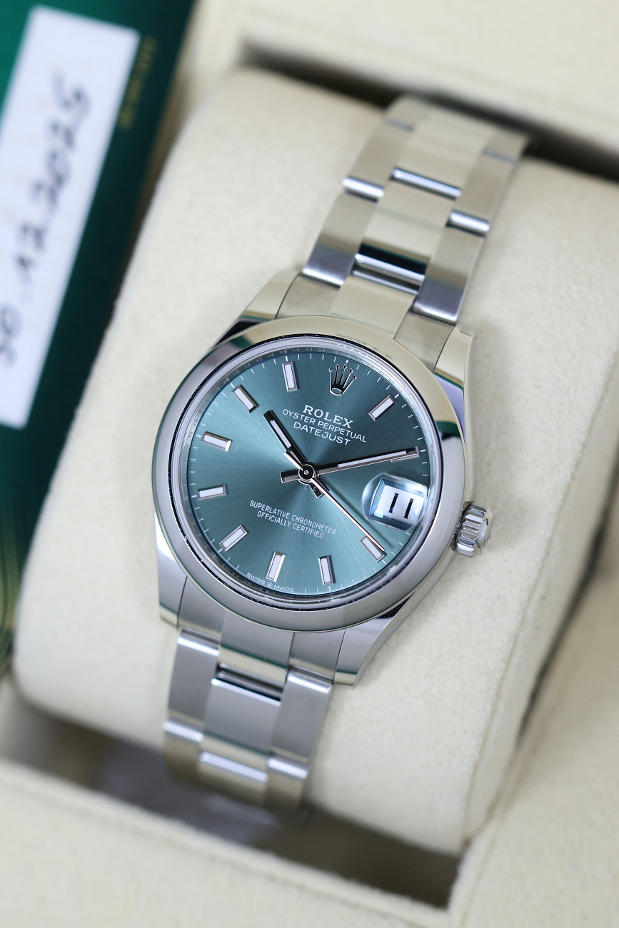 Часы Rolex  Datejust 31 Mint Green Oyster  m278240-0011