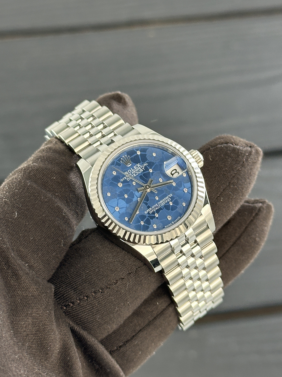 Часы Rolex  Datejust 31Mm Blue Floral Motif  278274