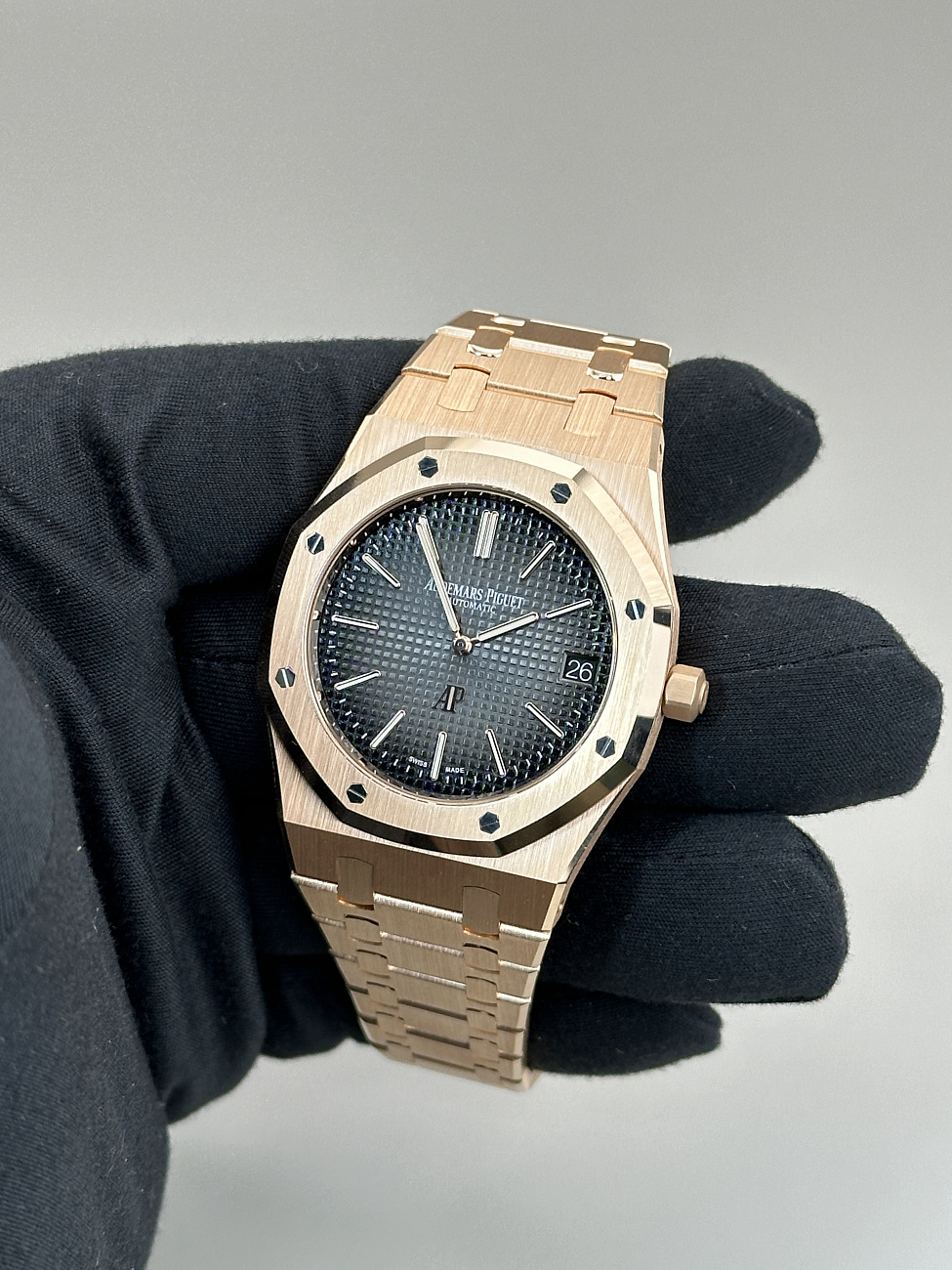 Часы Audemars Piguet  Royal Oak &quot;Jumbo&quot; Rose Gold Extra-Thin &quot;50Th Anniversary&quot; Юбилейные  16202ST.OO.1240ST.01