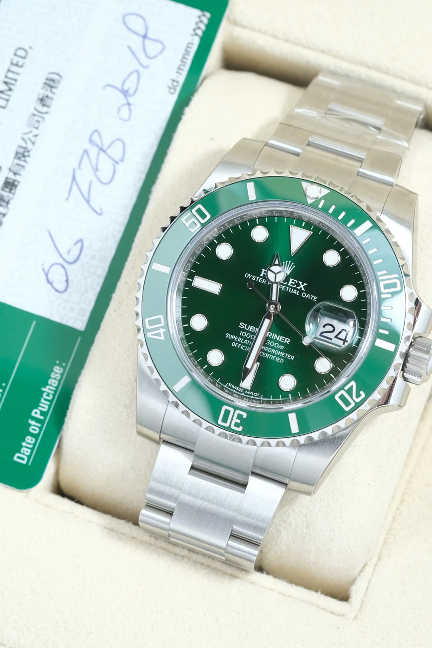 Часы Rolex  Submariner Green Hulk В Заводских Пленках  116610LV