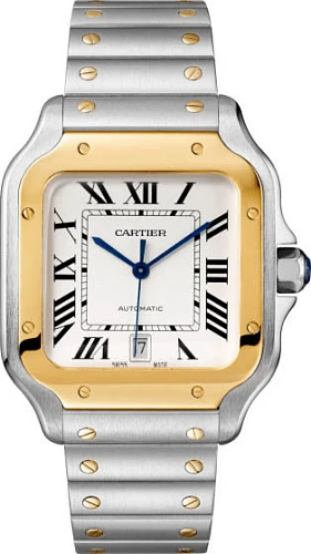 Часы Cartier  Santos De Cartier Steel Yellow Gold  W2SA0009