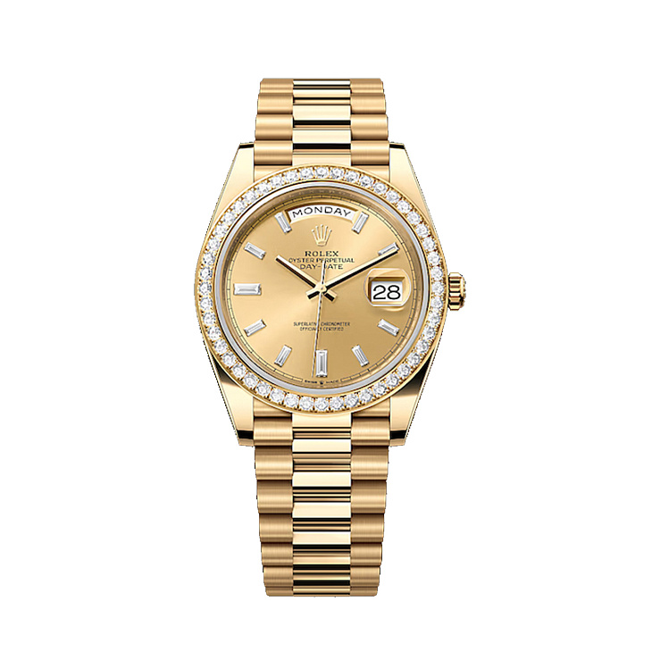 Часы Rolex  -Day-Date Yellow Gold Baguette 40 Mm  228348RBR