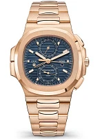 Часы Patek Philippe  Nautilus Travel Time Chronograph Rose Gold  5990/1R-001