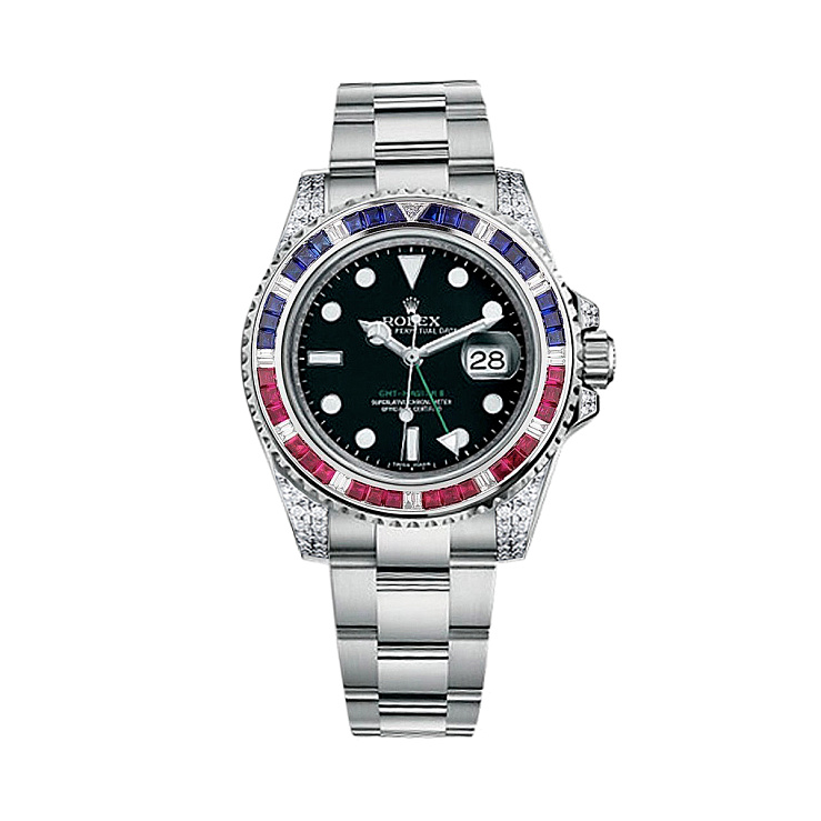 Часы Rolex  Gmt Master Ii Pepsi Custom Base  116710fix