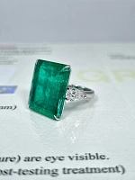 Украшение GRS GemResearch Swisslab  Кольцо с изумрудом 18,97 ct. (Colombia)   