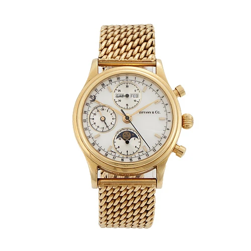 Часы Tiffany & Co  Moonphase Chronograph 18K Gold  