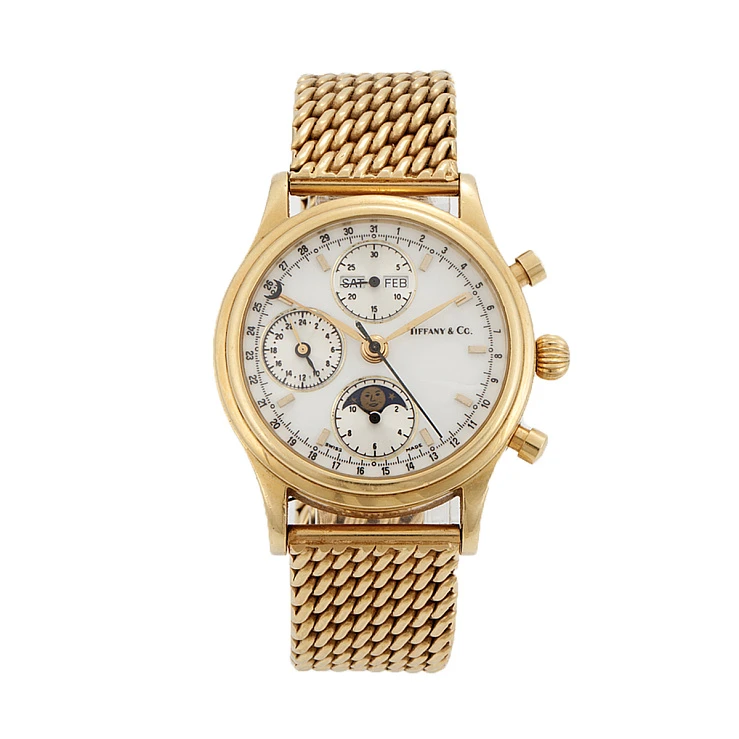 Часы Tiffany &amp; Co  Moonphase Chronograph 18K Gold  