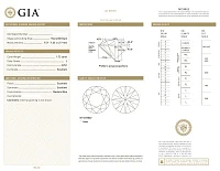 Украшение GIA  Кольцо с бриллиантом 1,72 ct. J/VVS1 (3 Excellent)   