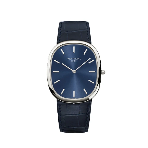 Часы Patek Philippe  Golden Ellipse Platinum Blue Dial   5738P-001