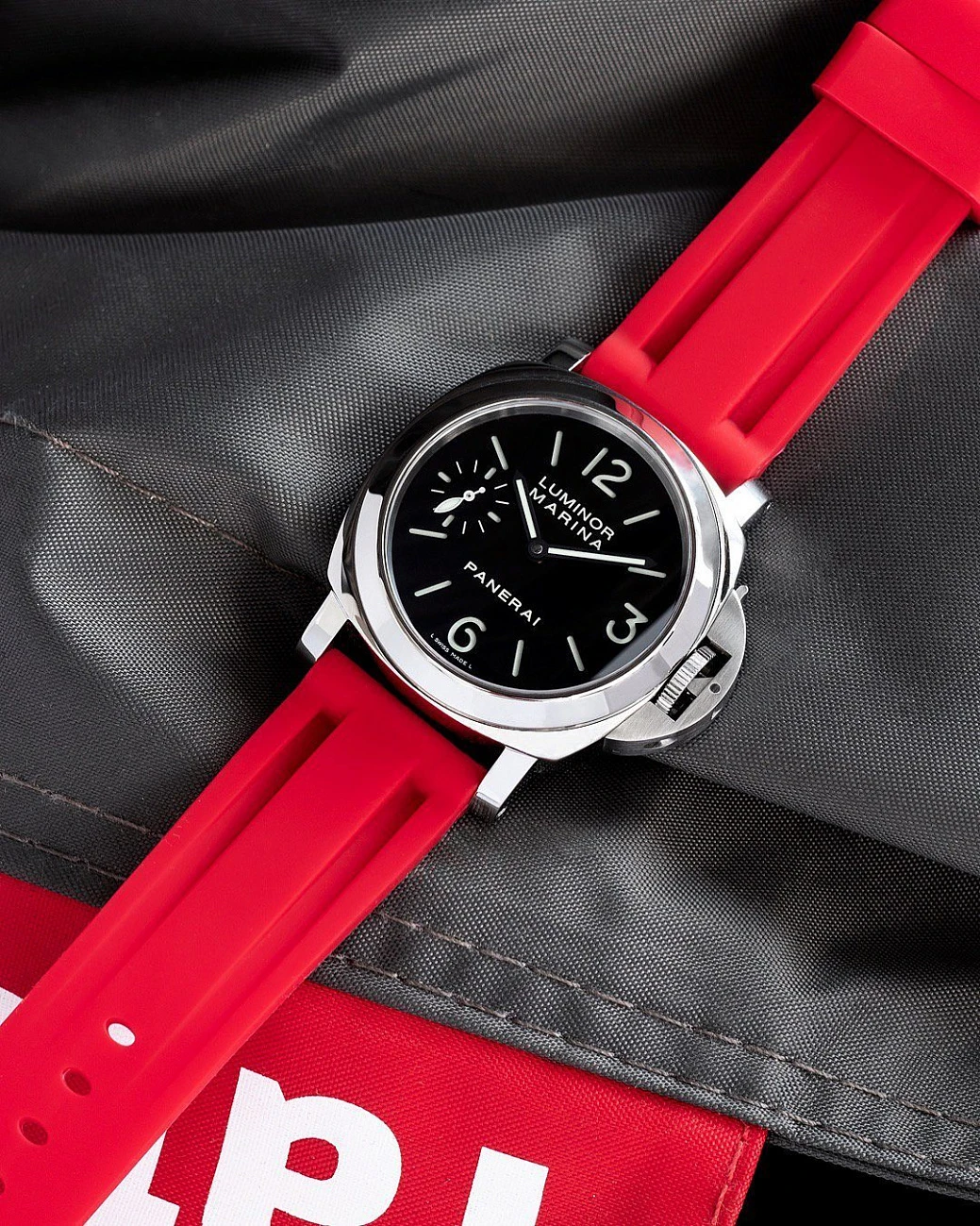 Часовой ремешок Panerai  Ремешок Для Часов Red 44Mm Strap  
