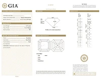 Украшение GIA  Серьги 2,51/2,51 ct. U to V/VS1 (Asscher cut)   
