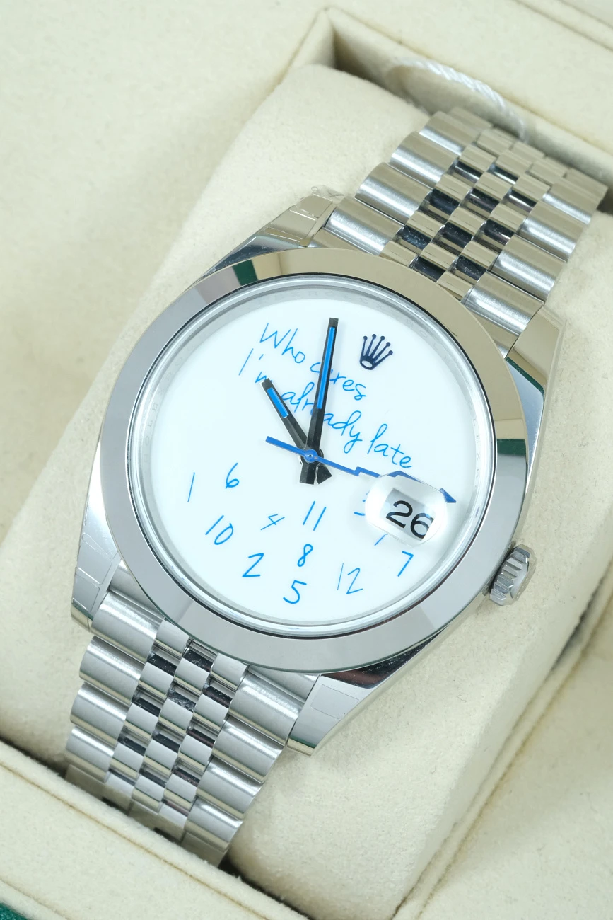 Часы Rolex  Тюнинг Oyster Perpetual Datejust 41Mm Who Cares Edition  126300 Who Cares