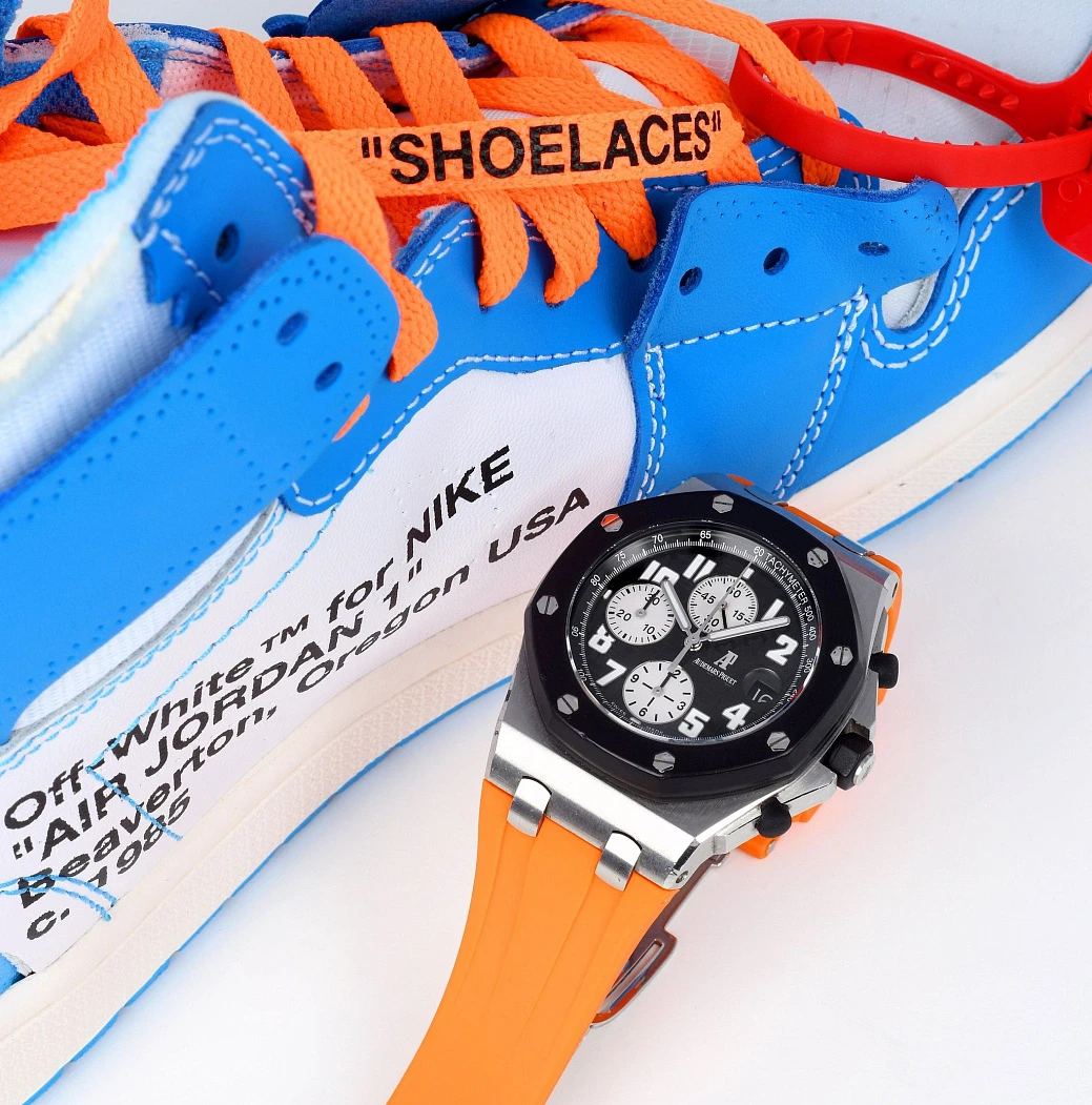 Часовой ремешок Audemars Piguet  Ремешок Для Часов Orange Ap Royal Oak Offshore 42Mm Strap  