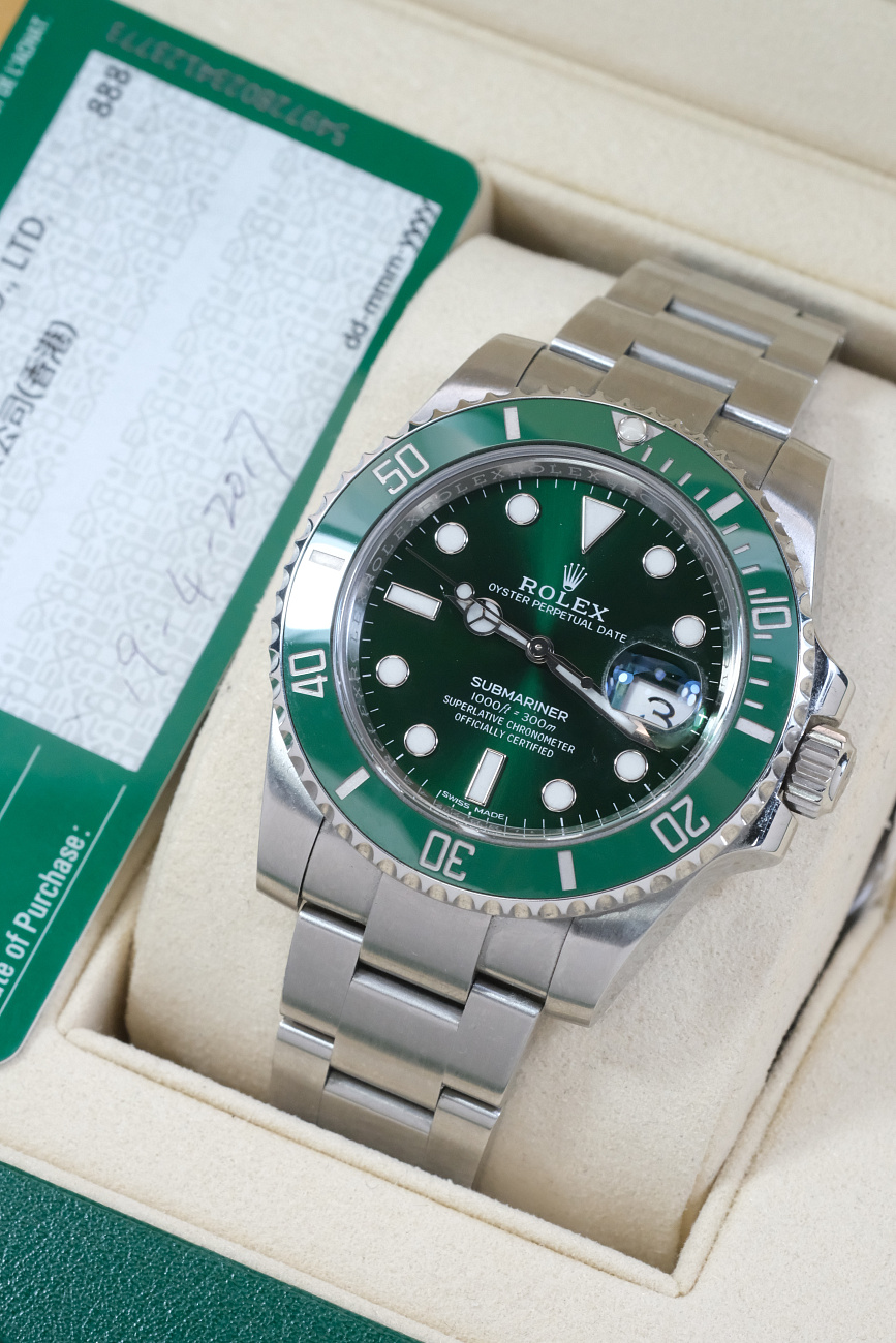 Часы Rolex  Submariner Green Hulk  116610LV