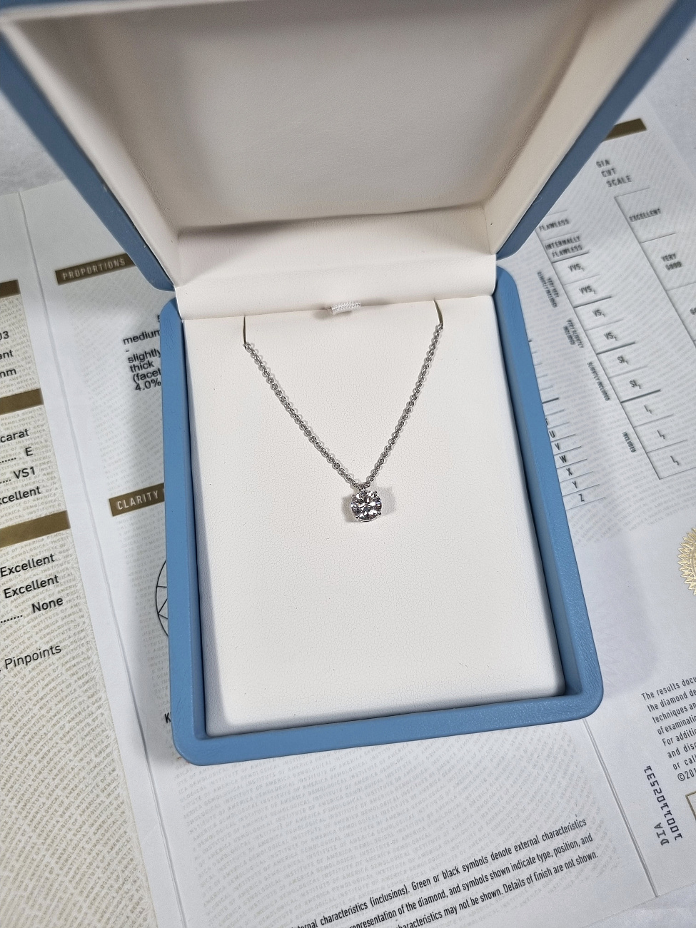 Украшение NO NAME  Подвеска 1,04 Ct. E/Vs1 (3 Excellent)   