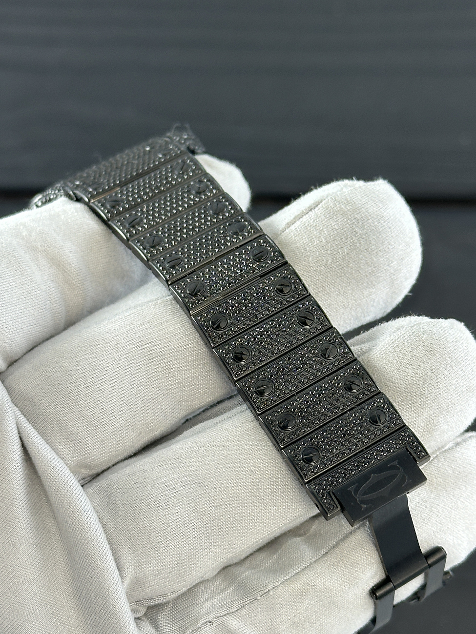 Часы Cartier  Santos De Cartier Custom Black Diamond  WSSA0029