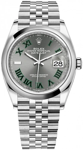 Часы Rolex  Datejust Oyster Perpetual 36 Mm Wimbledon Dial Jubilee Bracelet  126200