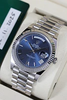Часы Rolex  Oyster Perpetual Day-Date 40Mm White Gold Blue Dial  228239