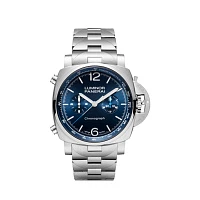 Часы Panerai  Luminor Chrono 44 Mm Blue Dial Steel  PAM01110
