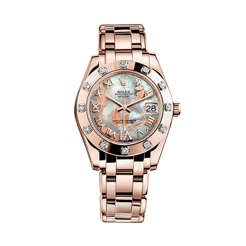 Часы Rolex  Pearlmaster 34 Pearlmaster Rose Gold Watch  81315
