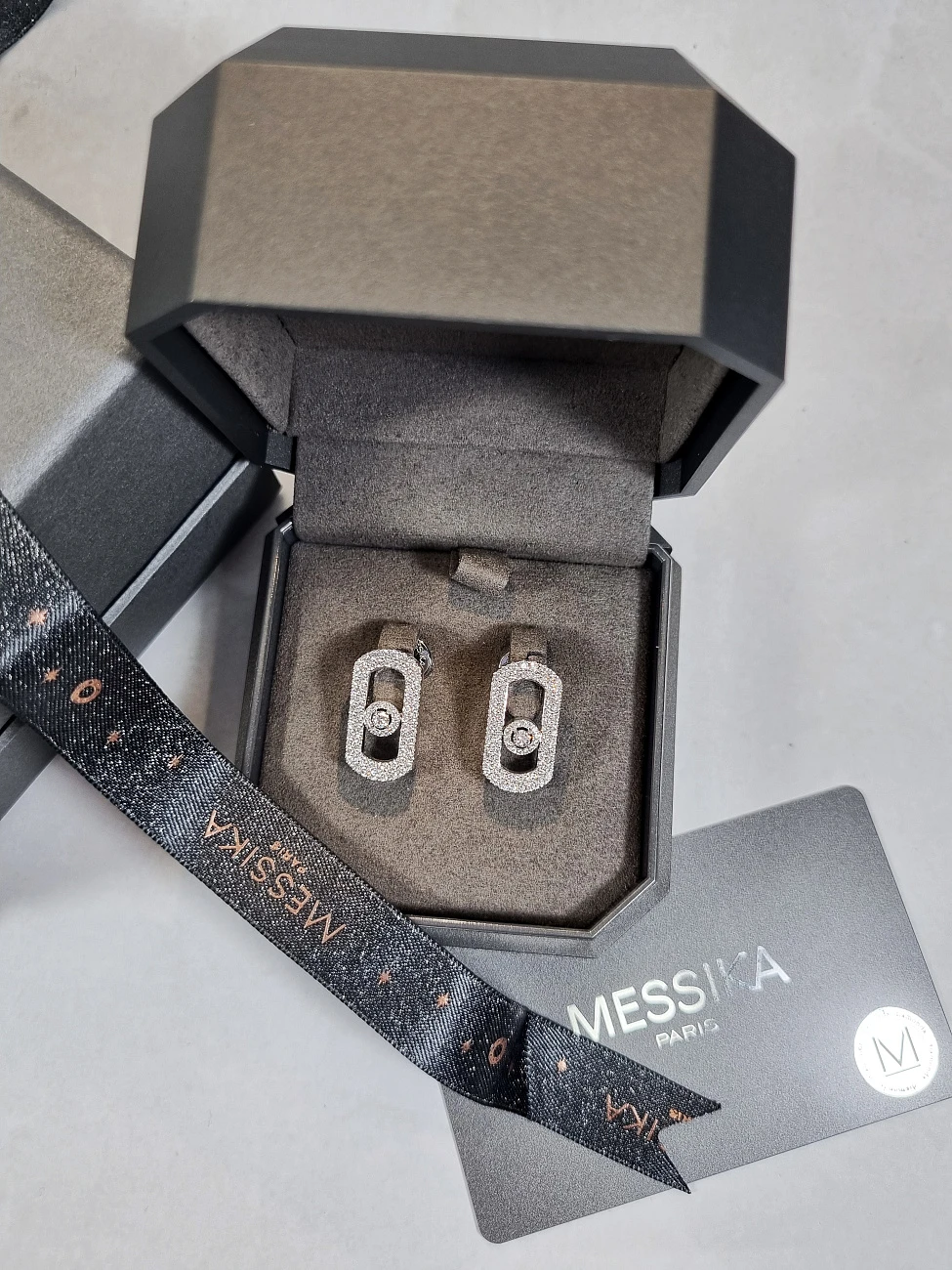 Украшение Messika  So Move Pavé Earrings  12931-WG 