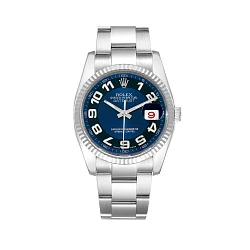 Rolex Datejust 36 mm Blue Arabic Dial