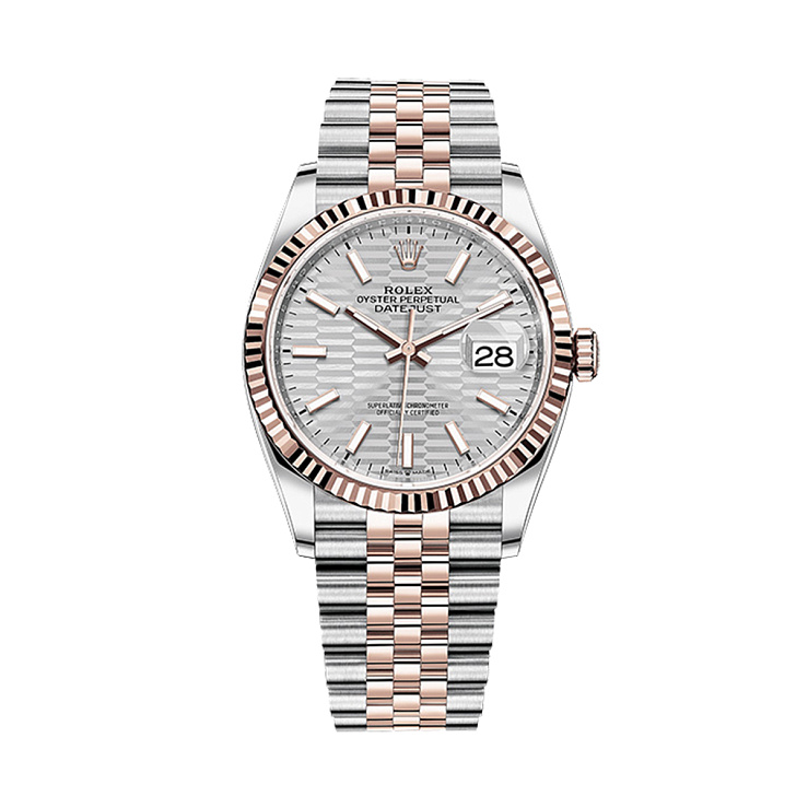 Часы Rolex  Datejust 36Mm Steel & Everose Gold Fluted Motif  126231