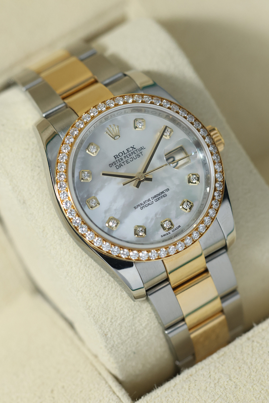Часы Rolex  Datejust Ii 36Mm Steel And Gold Mop Dial  116243
