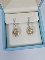 Украшение GIA  Серьги С Бриллиантами 5,16/5,03 Ct.   