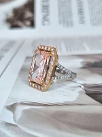 Украшение No Name  Кольцо 7,54 ct. Fancy Intense Pink/VS1 Laboratory Grown Diamond   