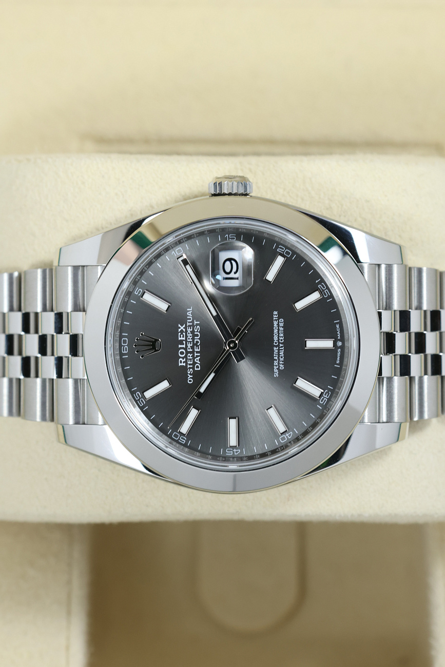 Часы Rolex  Oyster Perpetual Datejust 41 Mm Dark Rhodium  126300