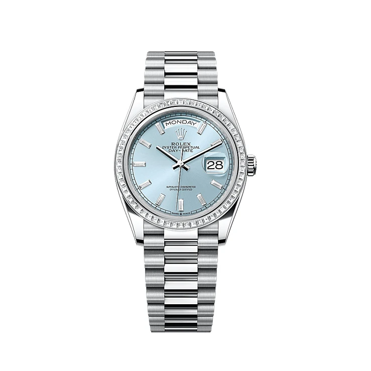 Часы Rolex  Day-Date 36 Mm Platinum And Diamonds  128396TBR