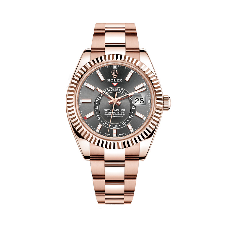 Часы Rolex  Sky-Dweller Rose Gold Black Dial  326935