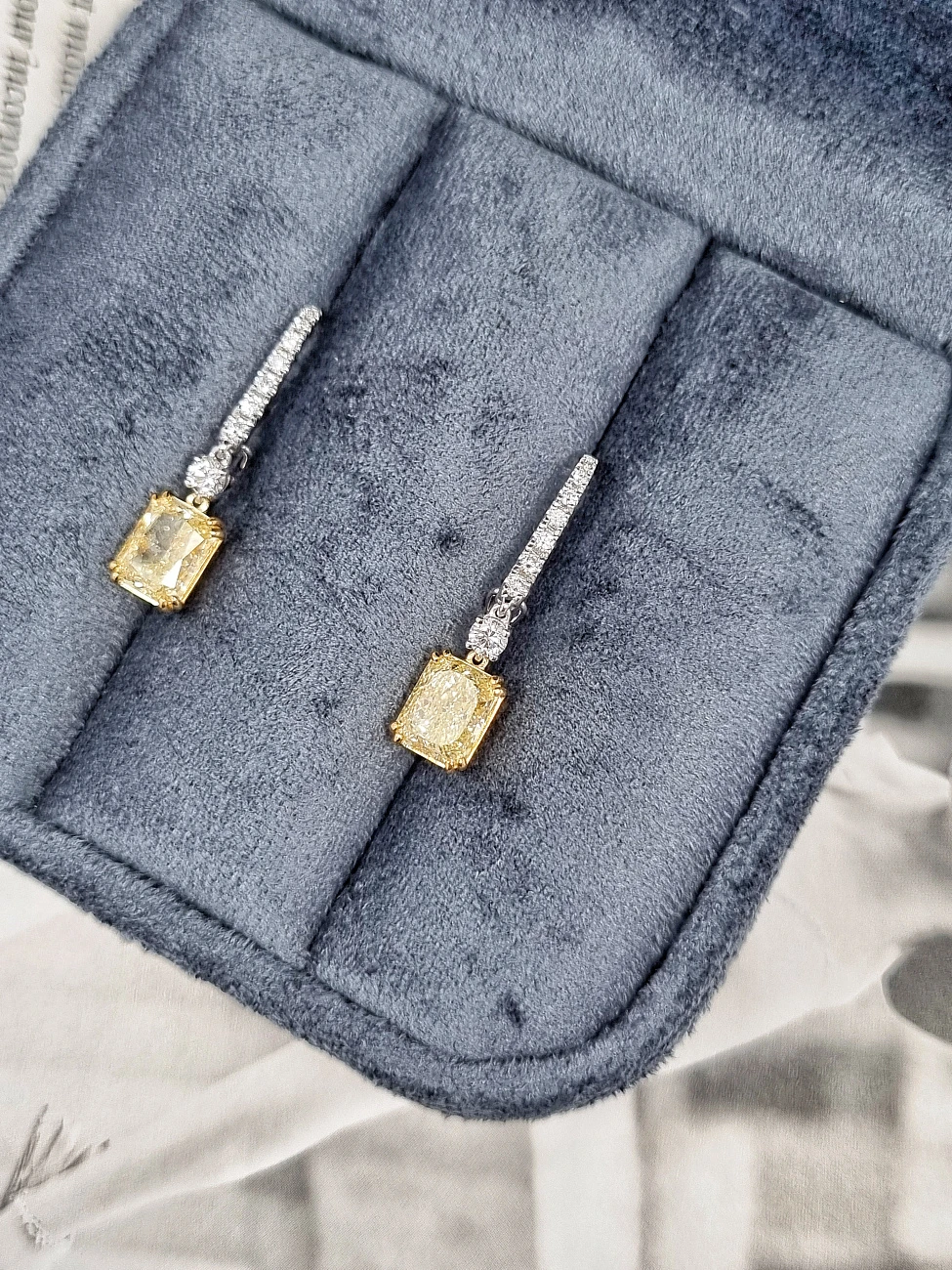 Украшение GIA  Серьги с бриллиантами 1,46/1,51 ct. W To X Range/VS2-Si1   