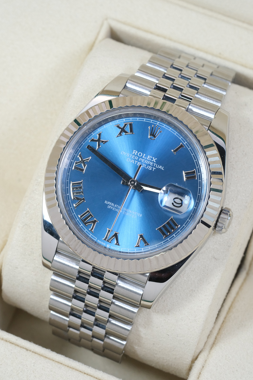 Часы Rolex  Datejust 41Mm Blue Azzurro  126334