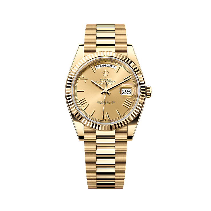 Часы Rolex  Day Date 40Mm Yellow Gold New Champagne Dial  228238
