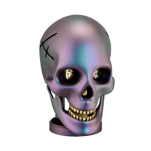 Настоольные часы L'epee  Настольные Часы Requiem Skull  76.6003/300